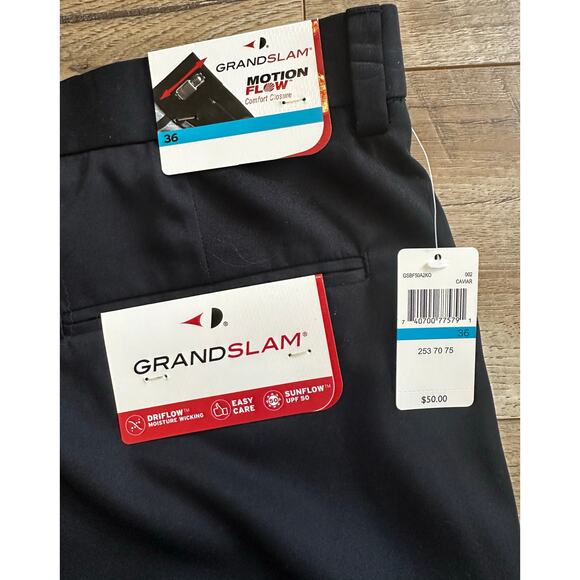 Men's Grandslam Motion Flow golf shorts Size 36 Black - Picture 4 of 9